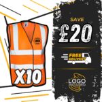 Uneek - Classic Hi-Vis Vest Bundle x 10