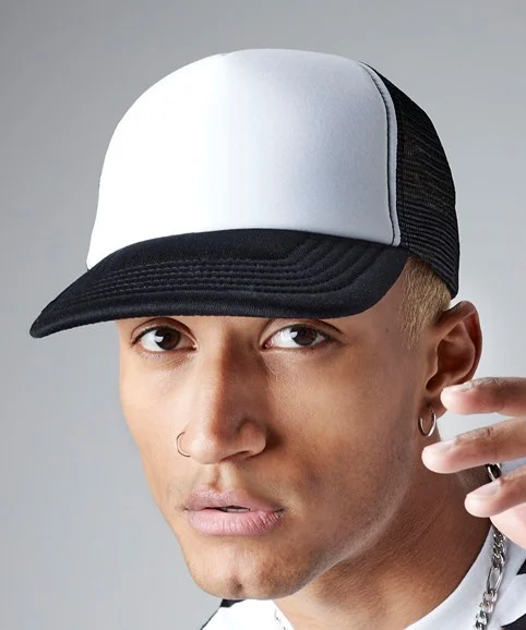 BC645-main-image Beechfield Vintage Snapback Trucker - Image 1
