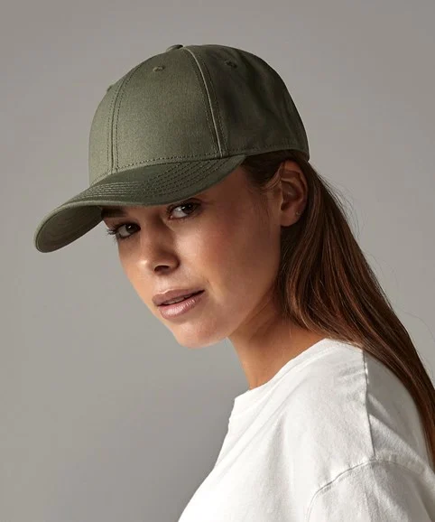 BC801-main-image Beechfield Earthaware® Organic Cotton Canvas 6-Panel Cap - Image 1