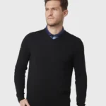 Callaway Ribbed V-Neck Merino Sweater