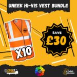 Uneek - Classic Hi-Vis Vest Bundle x 10