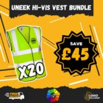 Uneek - Classic Hi-Vis Vest Bundle x 20