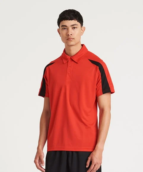 JC043-main-image AWDis Contrast Cool Polo - Image 1