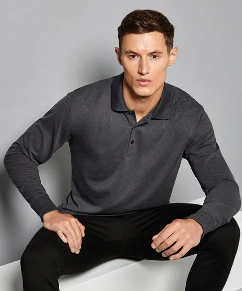 KK430-main-image Kustom Kit - Piqué Polo Long-Sleeved (Classic Fit) - Image 1