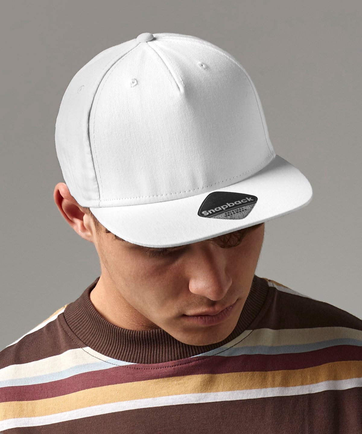 beechfield-5-panel-rapper-cap 5-panel Snapback Rapper Cap - Image 1